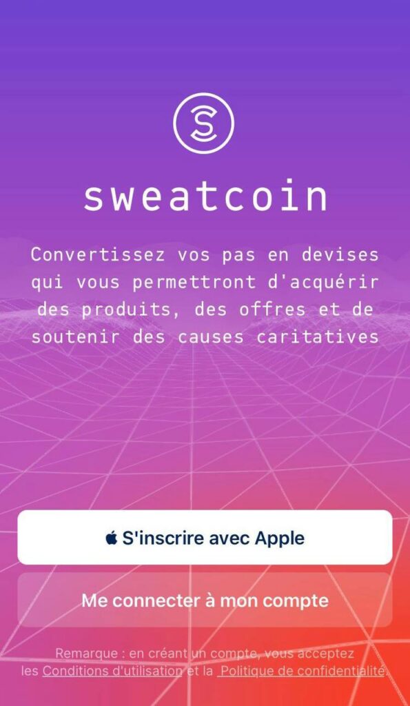 sweatcoin inscription