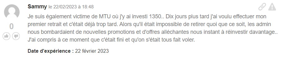 avis plainte mtu homes