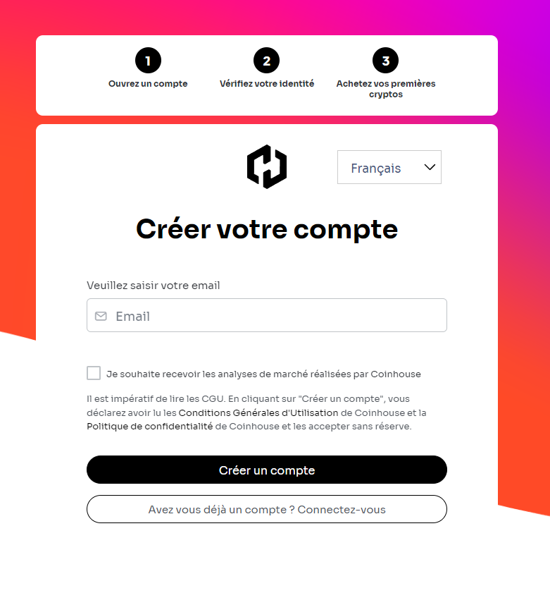 inscription coinhouse