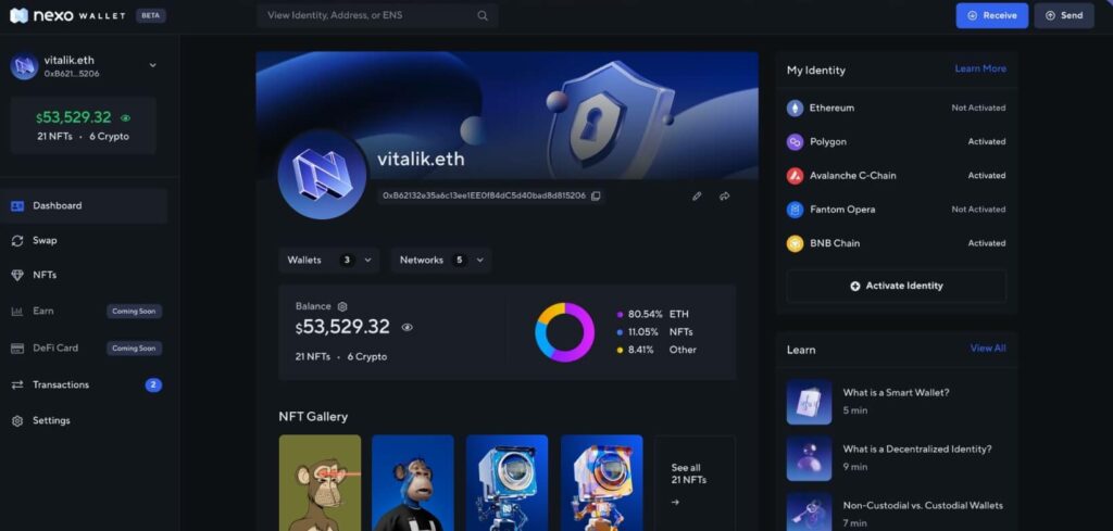 nexo wallet