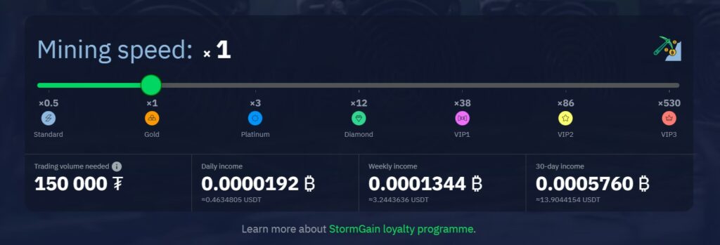 stormgain cloud mining speed