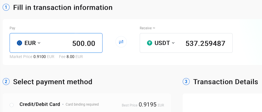 transaction huobi