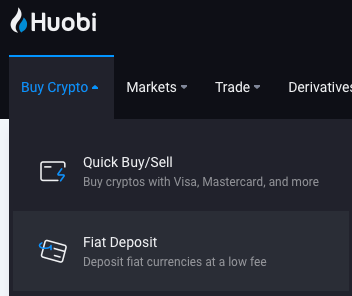dépot huobi