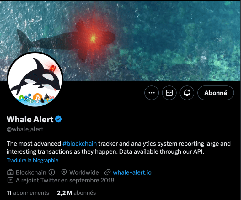 baleines crypto Whale Alert