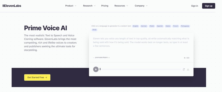 plateforme elevenlabs