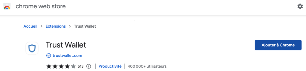extension chrome trust wallet
