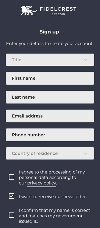 inscription fidelcrest