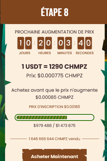 prévente chimpzee