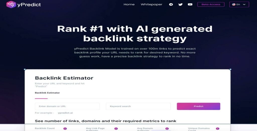 ypredict plateforme