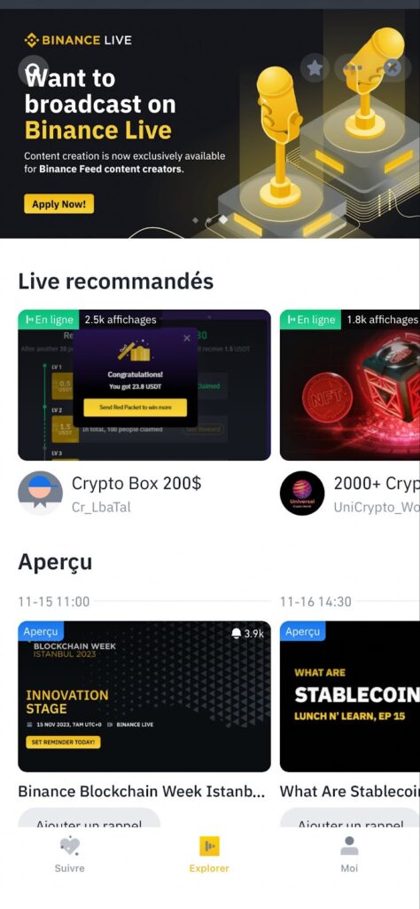 binance live