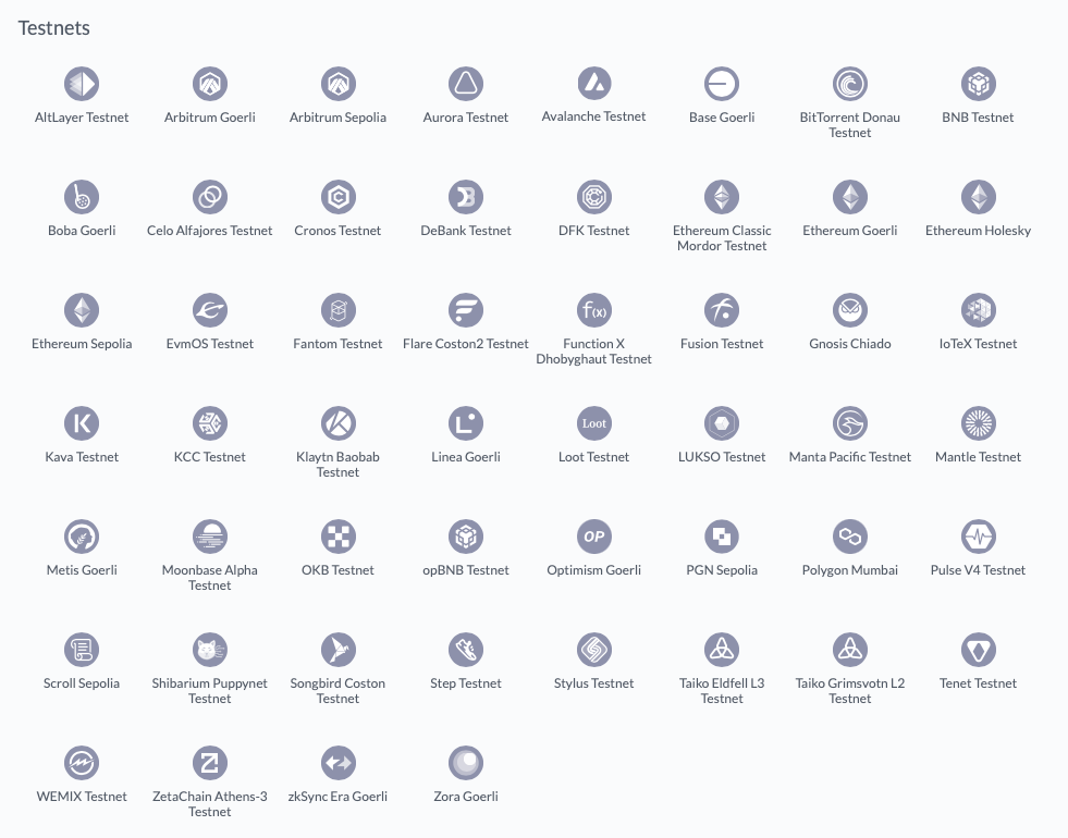 testnet rabby wallet