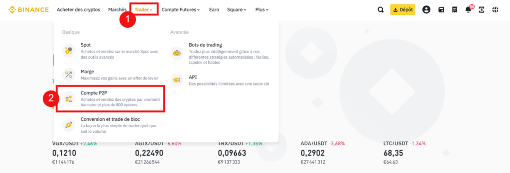 pear to pear binance