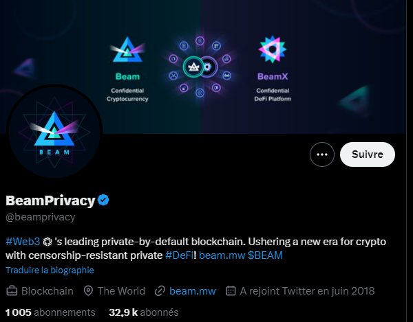 beam privacy twitter