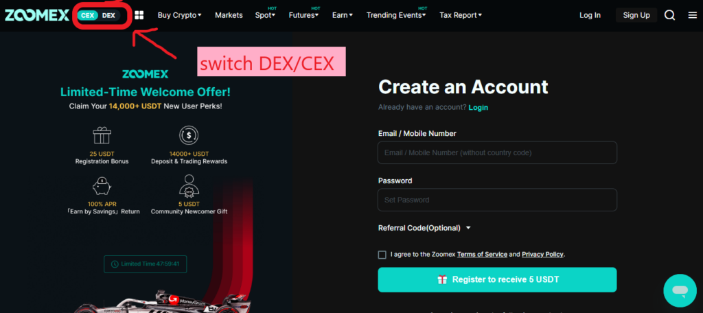 Homepage Zoomex pour guider les lecteurs sur notre Zoomex Avis