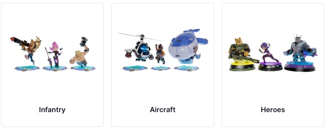 Les armées dans le jeu blockchain MAVIA