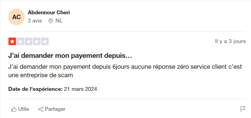 avis trustpilot TFT prop firm