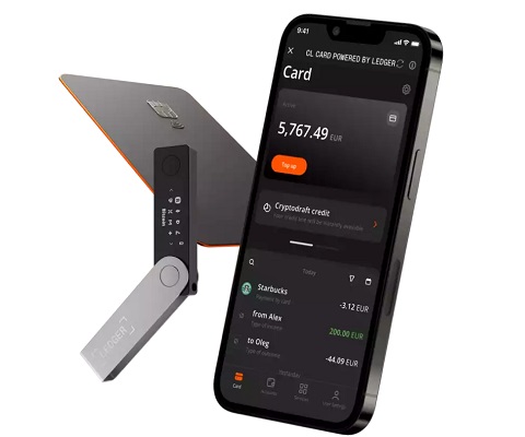Application et paiement crypto avec Ledger