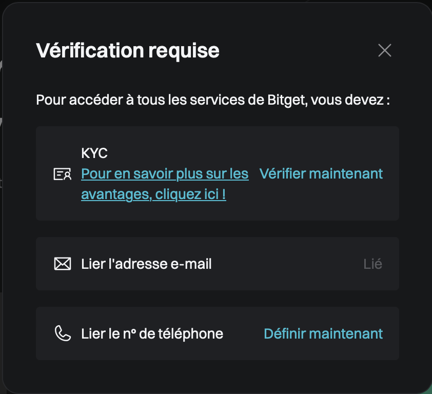 comment acheter des cryptomonnaies sur bitget verification