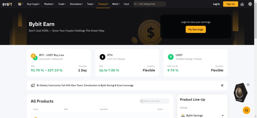 Bybit Earn