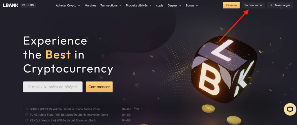 Comment créer un compte sur LBank et acheter ses premières crypto ?