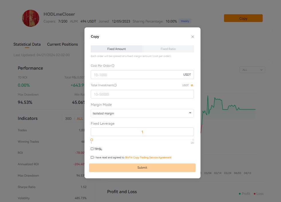 Copier un profil de trader crypto avec le copy trading