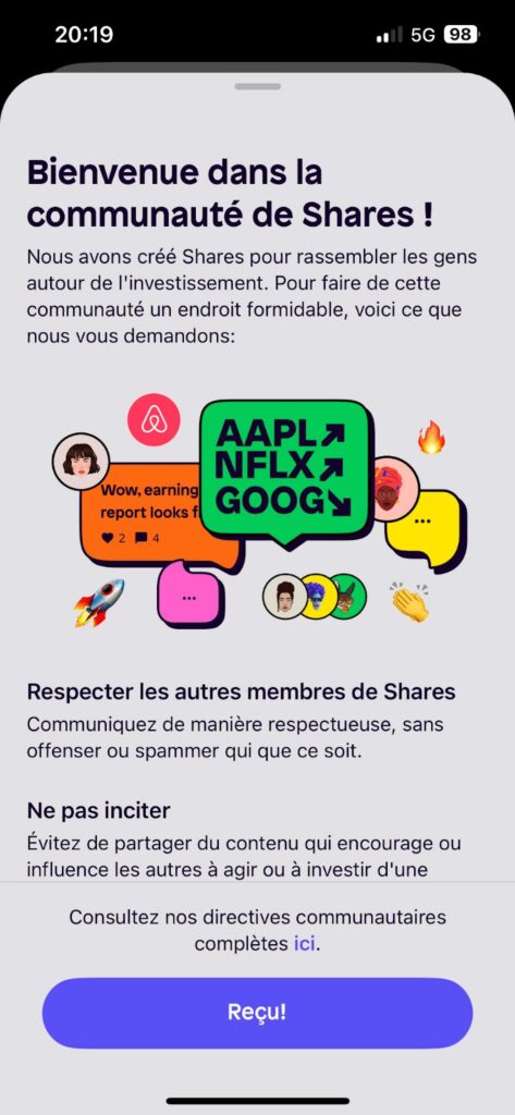 Shares communauté