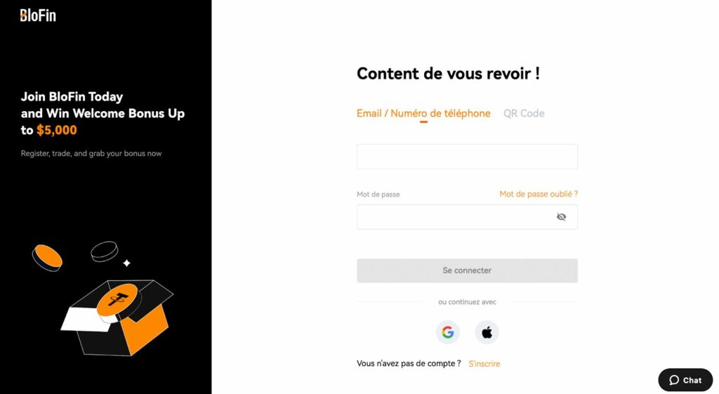 BloFin exchange crypto sans KYC