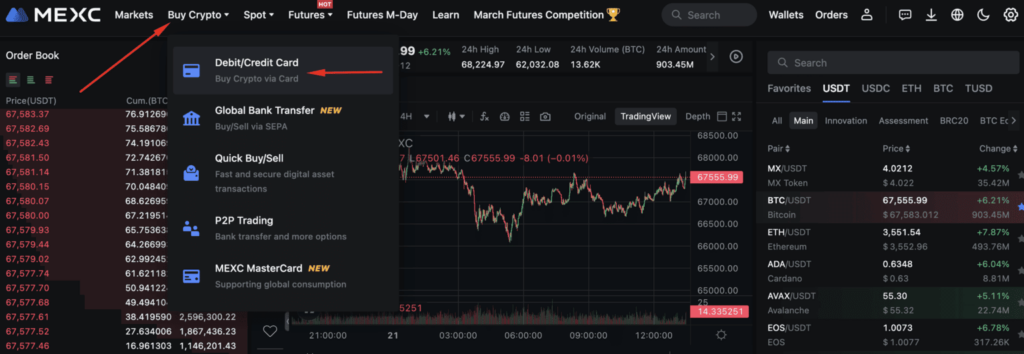 acheter crypto carte bancaire sur mexc tutoriel