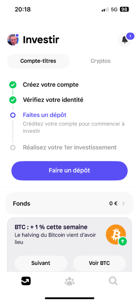 vérification client sur Shares.io