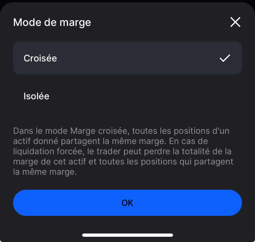 marge croisée trading