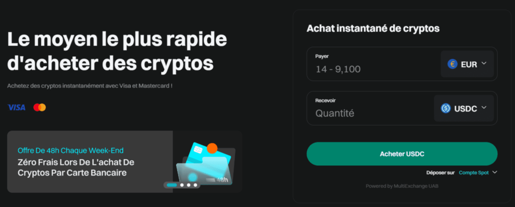 Comment acheter des USDC guide