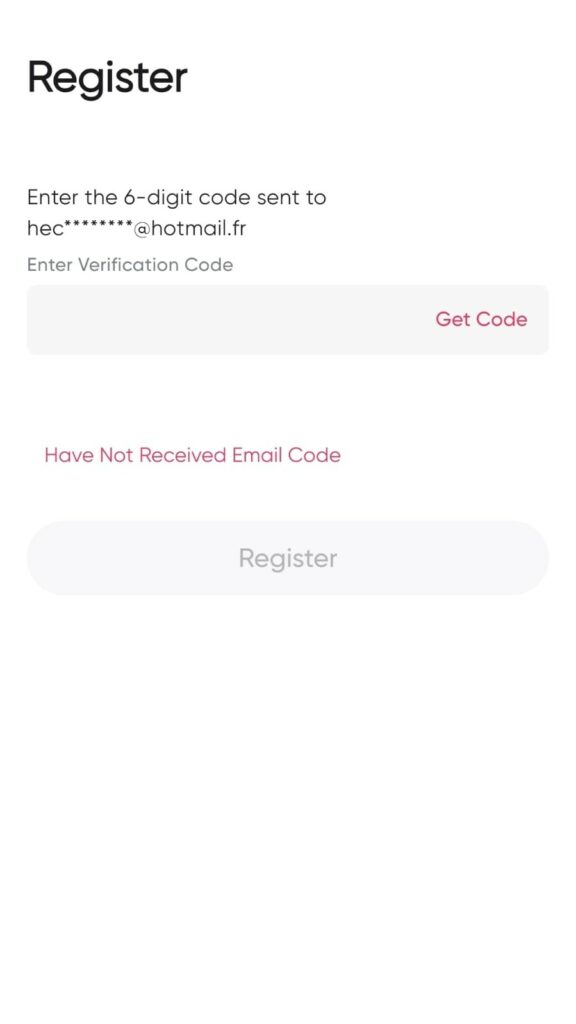 code de verification