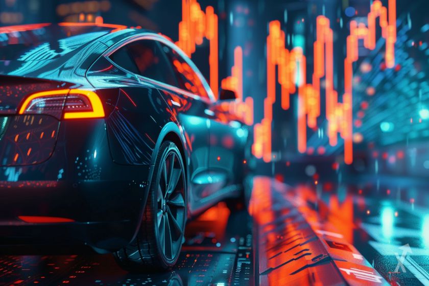 Action Tesla et Rivian en hausse