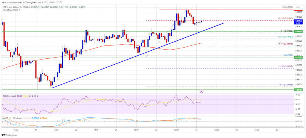 Analyse technique du prix du XRP 23/07