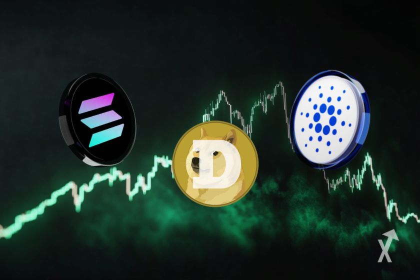 Solana, Cardano et Doge en hausse