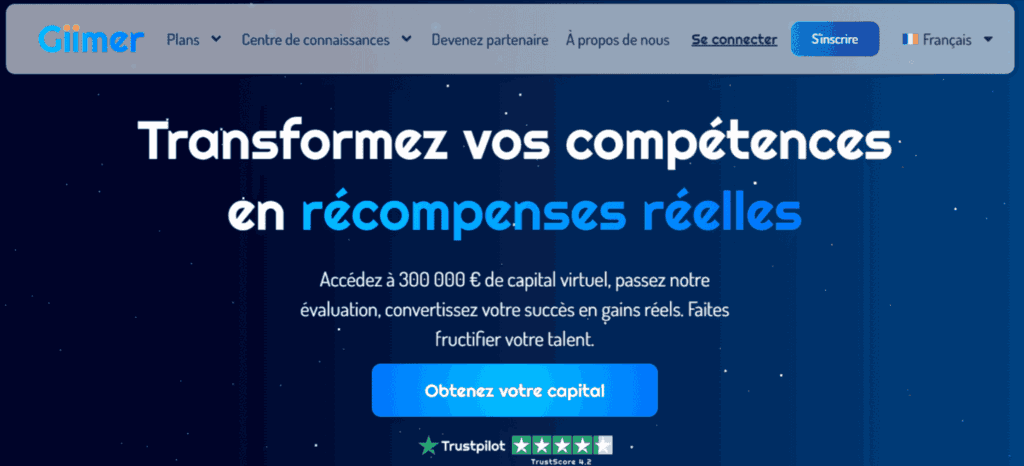 Giimer Votre Passerelle vers le Succès en Prop Trading