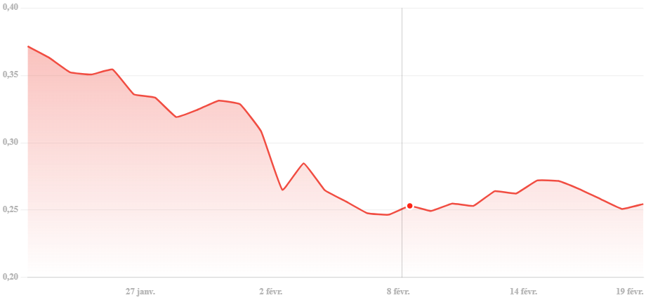 Prix Dogecoin fevrier 2025