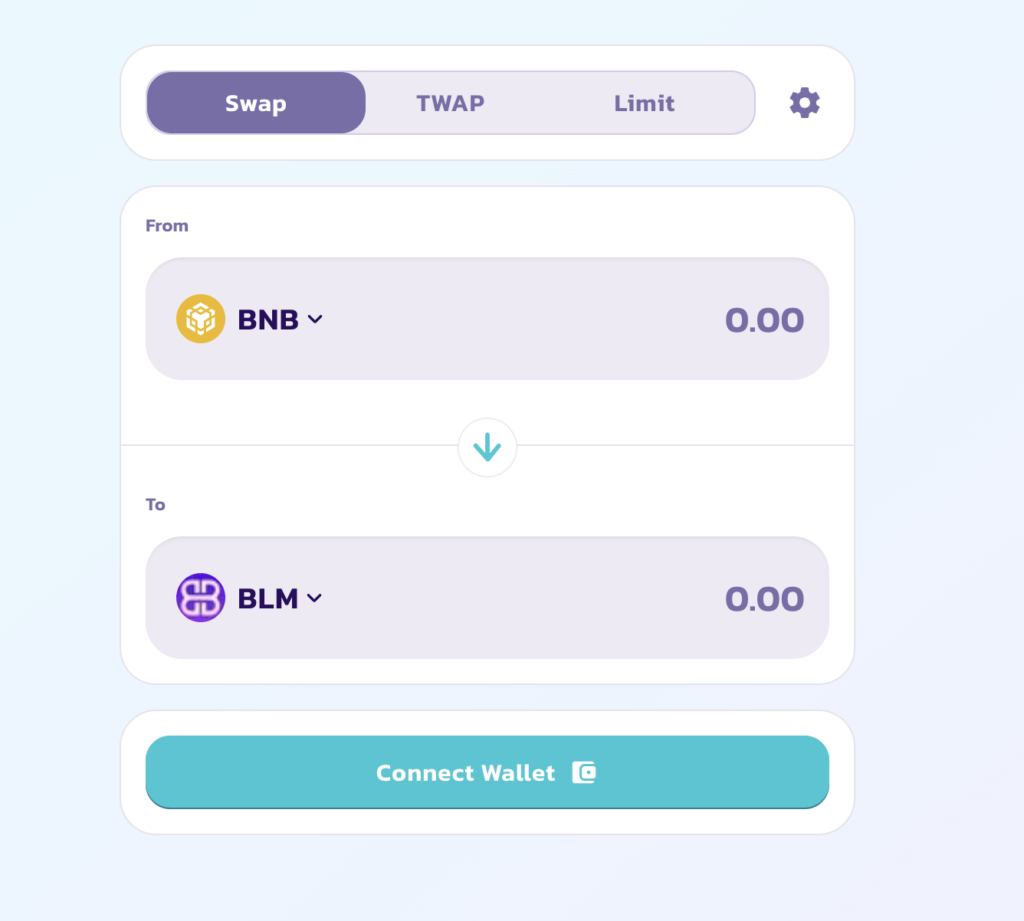 image de pancakeswap pour échanger en jeton BLM