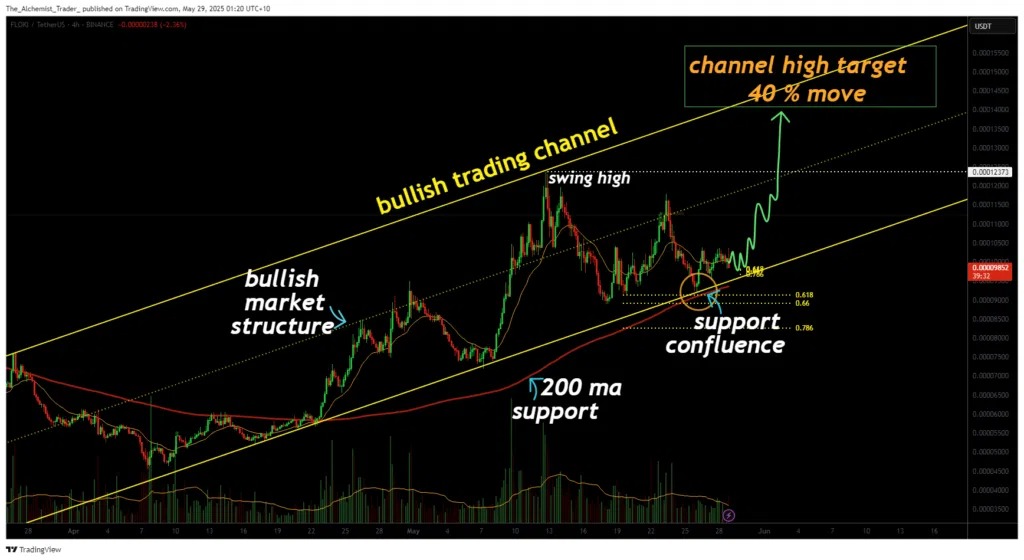 Un graphique de FLOKI