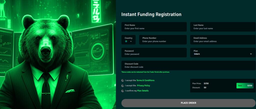 inscription ifunds propfirm