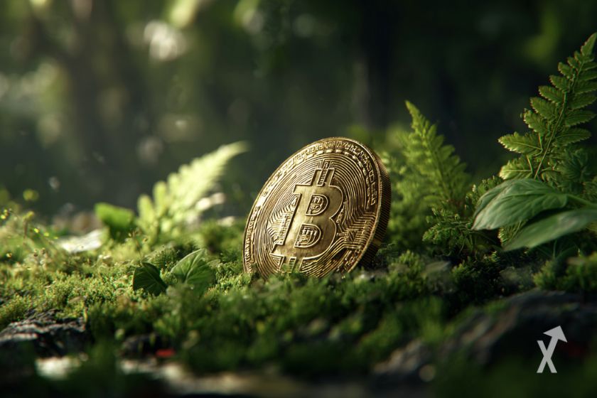 Une pièce de Bitcoin