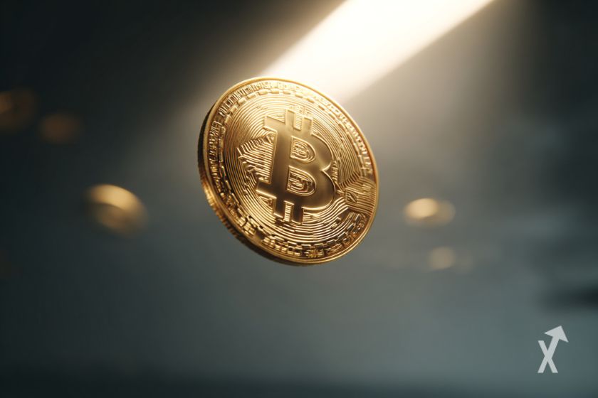 Une pièce de Bitcoin