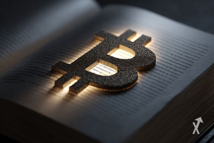 Bitcoin dans un livre