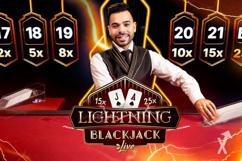 lightning blackjack live