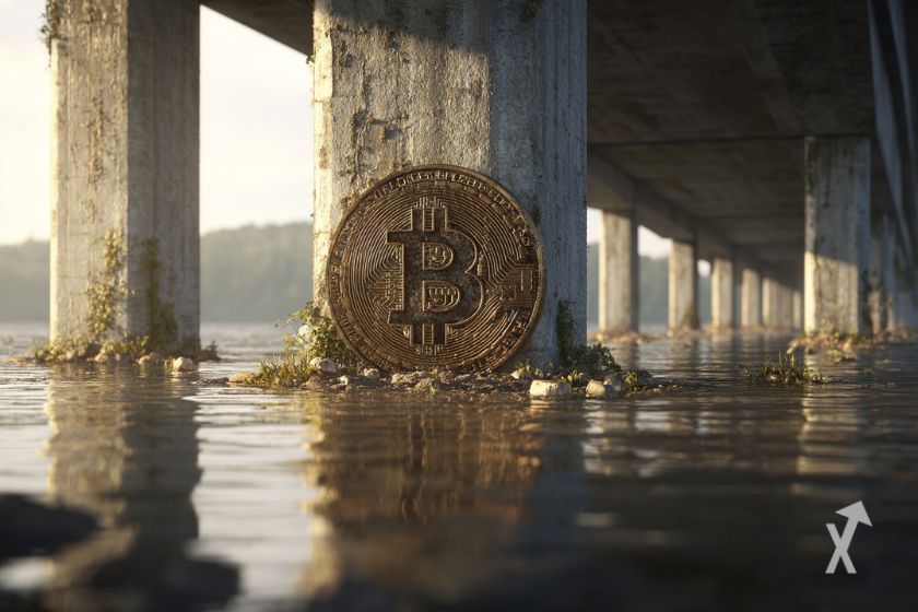 Bitcoin sous un pont