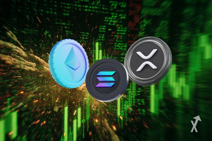 Les tokens ETH SOL XRP
