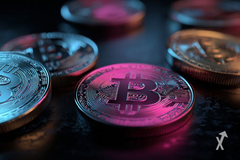 Des pièces de Bitcoin