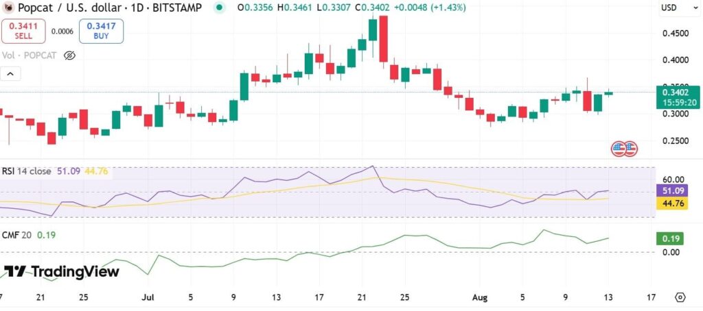 Popcat usd chart