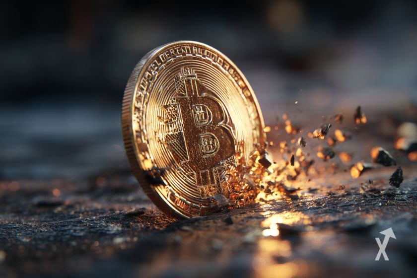 Une pièce de Bitcoin