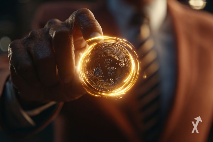 Une pièce de Bitcoin